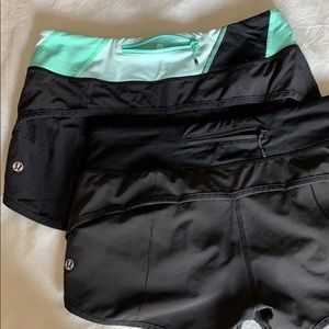 Lululemon Speed Shorts Set of 2 (Size 4)